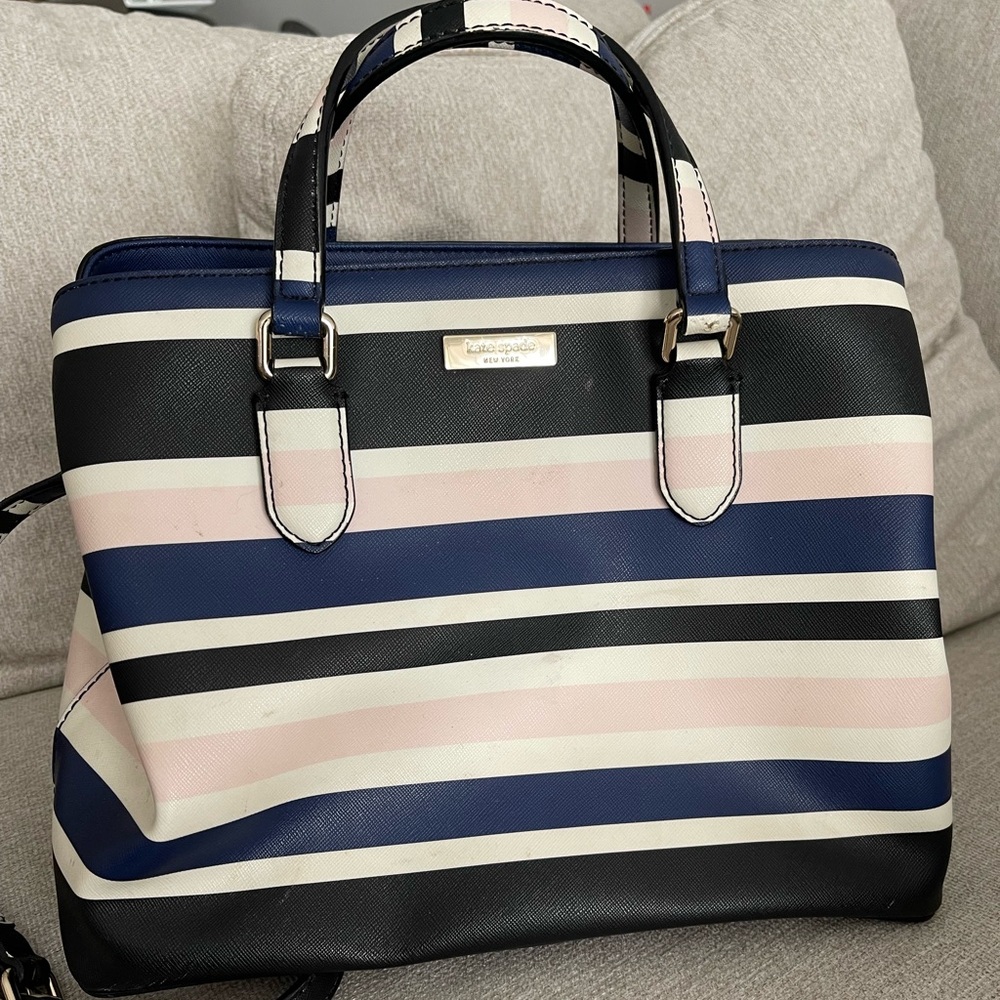 Kate Spade Striped Bag and Wallet